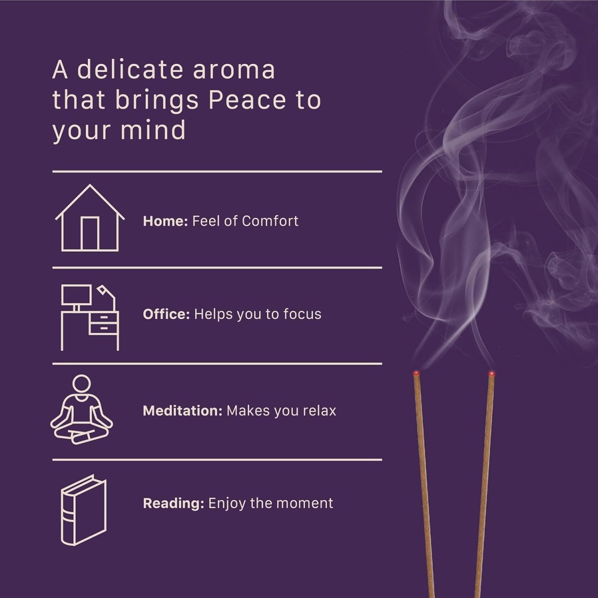 Arghaan Charcoal - Free Luxury Incense Sticks Combo – Rose & Lavender | Meditation, Prayer & Relaxation Incense for Home & Office | 54 Sticks (27x2) + Free Sheesham Wood Holder | Natural, Eco - Friendly, Low Smoke - Incense Sticks