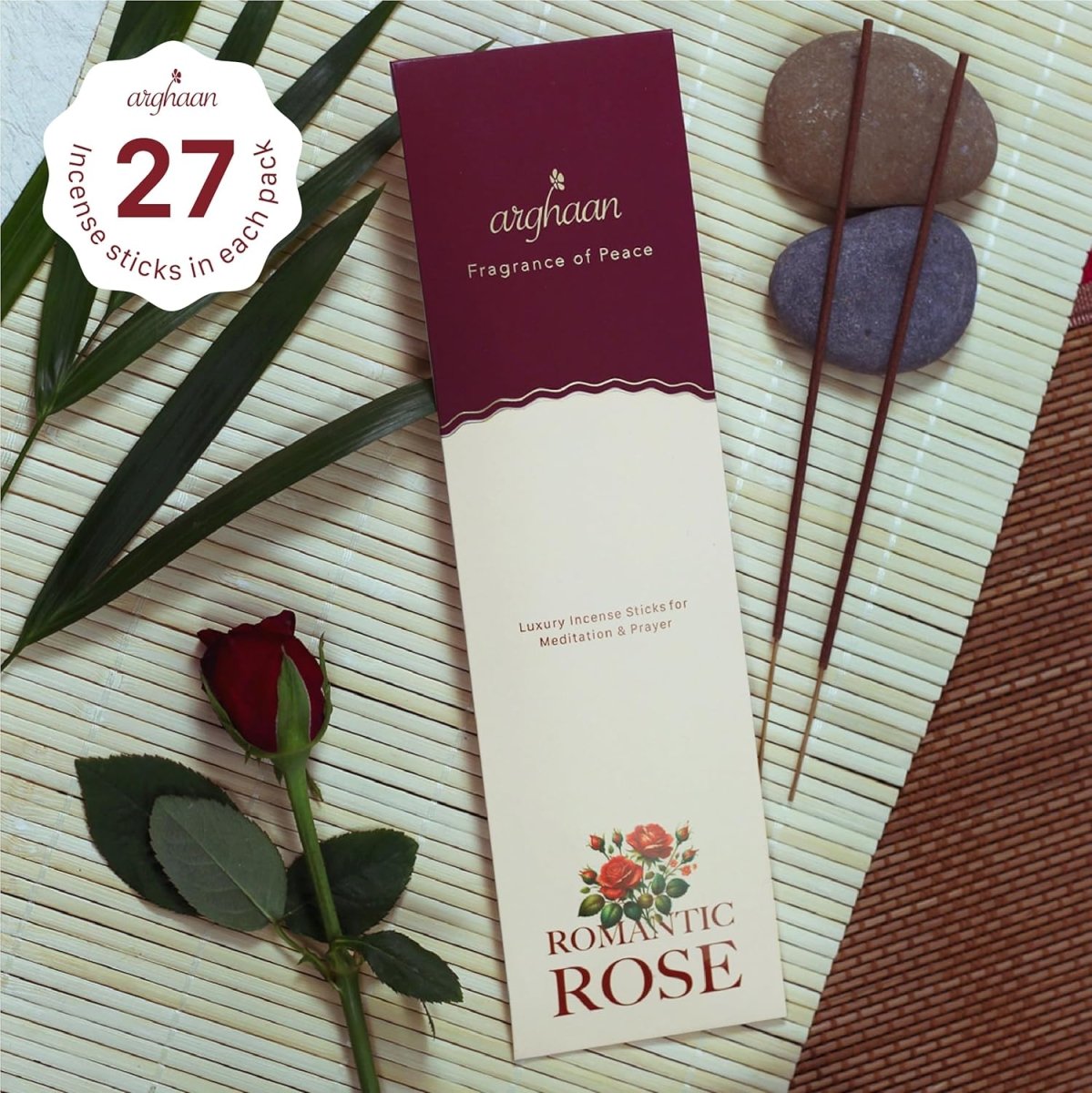 Luxury Charcoal - Free Incense Sticks for Meditation, Prayer & Relaxation | Natural Aromatic Incense for Home & Office Use | Eco - Friendly, Low Smoke Wellness Fragrance, Rose, Lavender, Butterfly Kisses - Incense Sticks