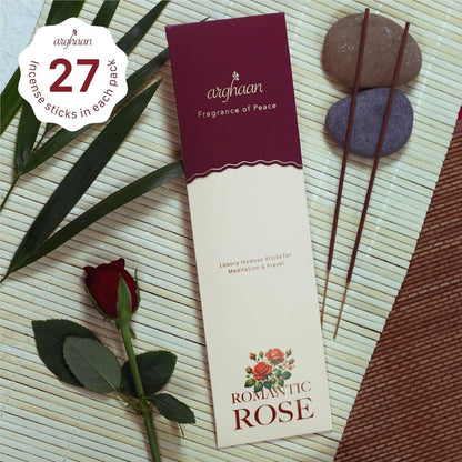 Luxury Charcoal - Free Incense Sticks for Meditation, Prayer & Relaxation | Natural Aromatic Incense for Home & Office Use | Eco - Friendly, Low Smoke Wellness Fragrance, Rose, Lavender, Butterfly Kisses - Incense Sticks
