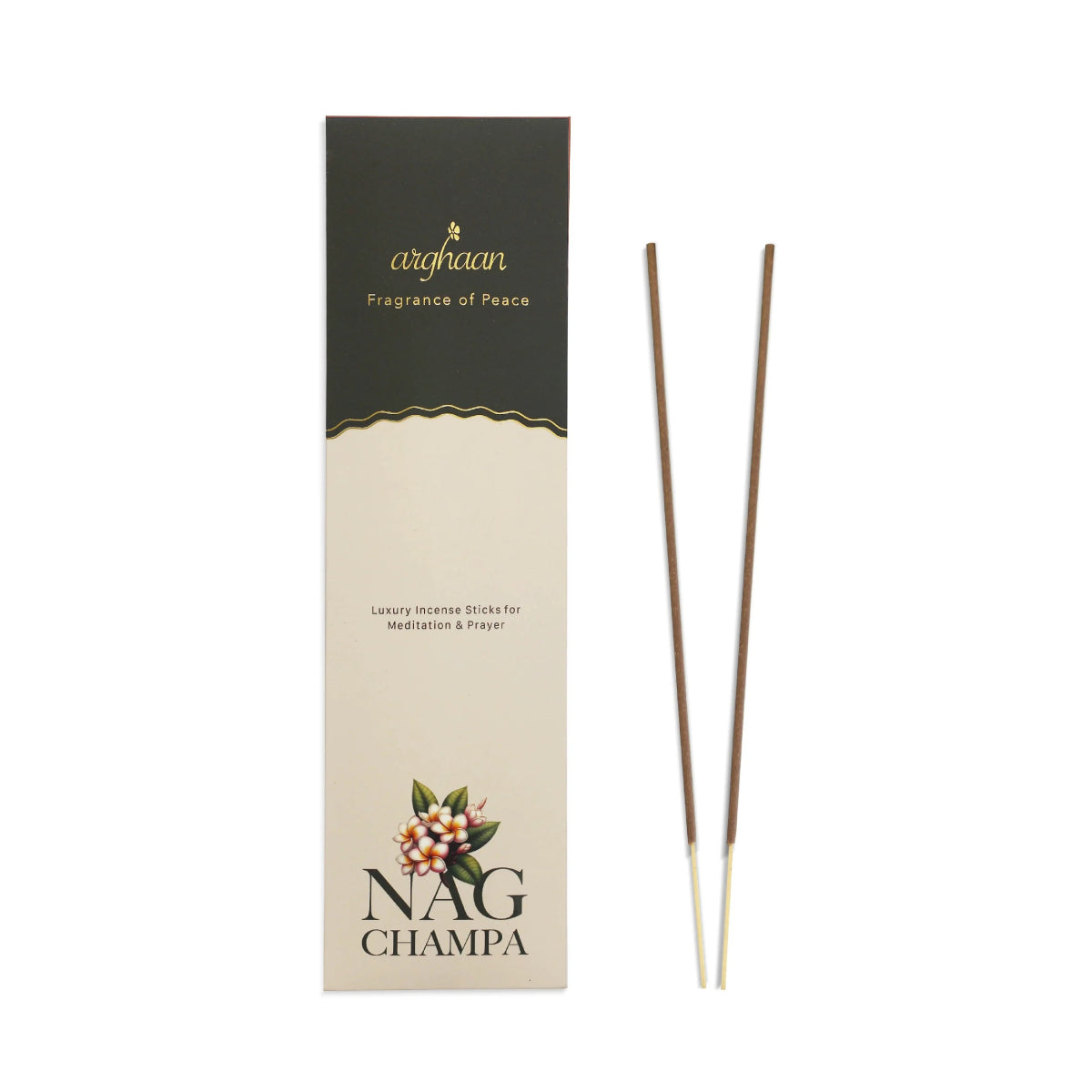 Nag Champa Premium Incense Sticks – 100% Charcoal - Free | 27 Eco - Friendly Sticks for Pooja, Meditation, Prayer & Spiritual Calm | Low Smoke Natural Nagchampa Incense for Home & Sacred Spaces - Incense Sticks