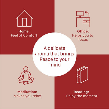 Lalak, Enlightening Rose (exotic aroma) Dhoop Sticks | Free - Wooden Stand | Best for Pooja, Meditation & Relaxation