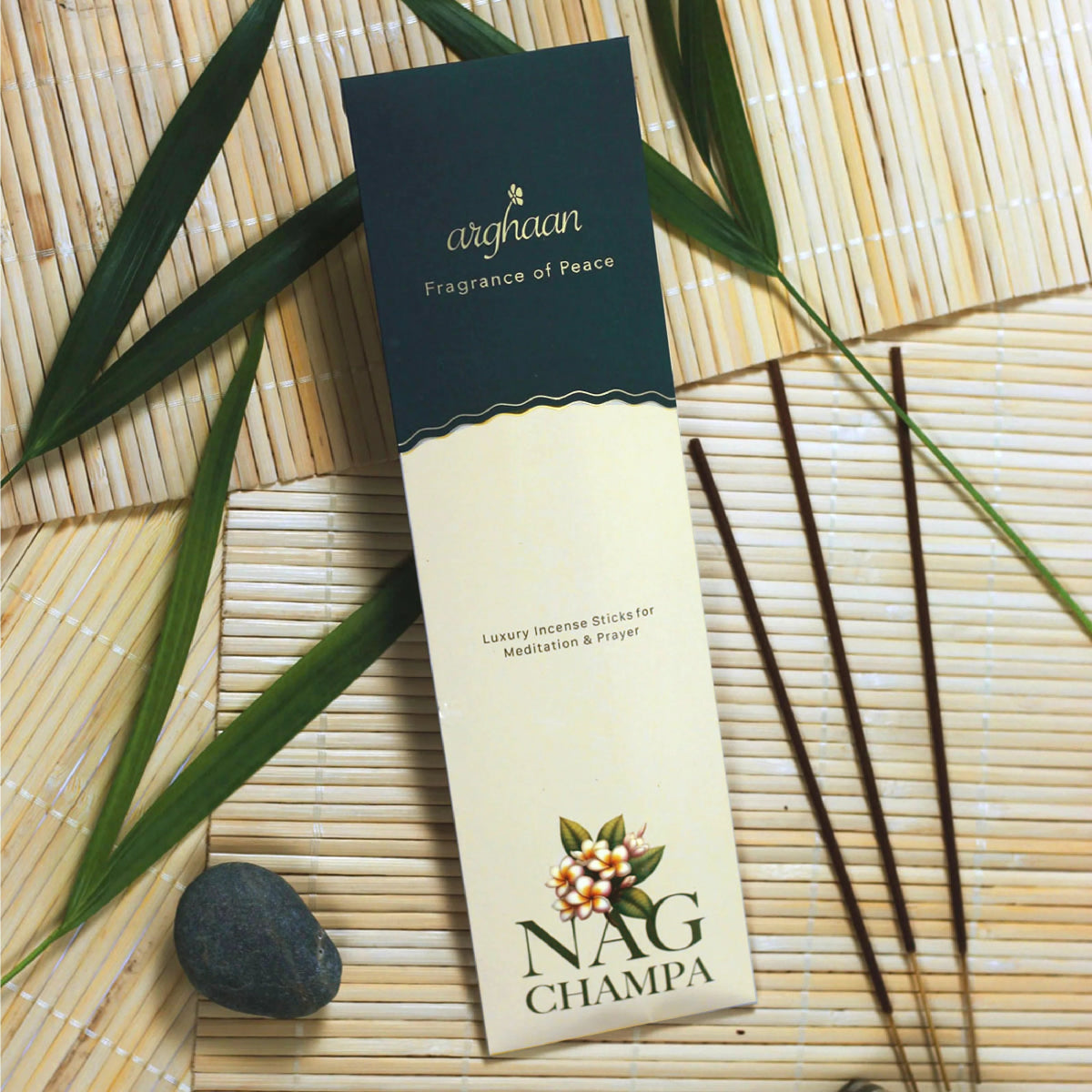 Nag Champa Premium Incense Sticks – 100% Charcoal - Free | 27 Eco - Friendly Sticks for Pooja, Meditation, Prayer & Spiritual Calm | Low Smoke Natural Nagchampa Incense for Home & Sacred Spaces - Incense Sticks