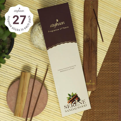 Arghaan Charcoal - Free Luxury Incense Sticks for Meditation, Prayer & Relaxation | Natural Aromatic Incense for Home & Office | Eco - Friendly, Low Smoke Fragrance for Calm & Wellness - Incense Sticks