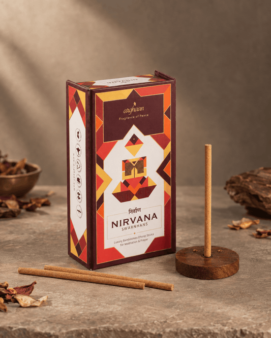 Nirvana Swarnhans – Exotic Musky Dhoop Sticks | 30 Premium Dhoop sticks + a free refill pack of 30 Sticks -
