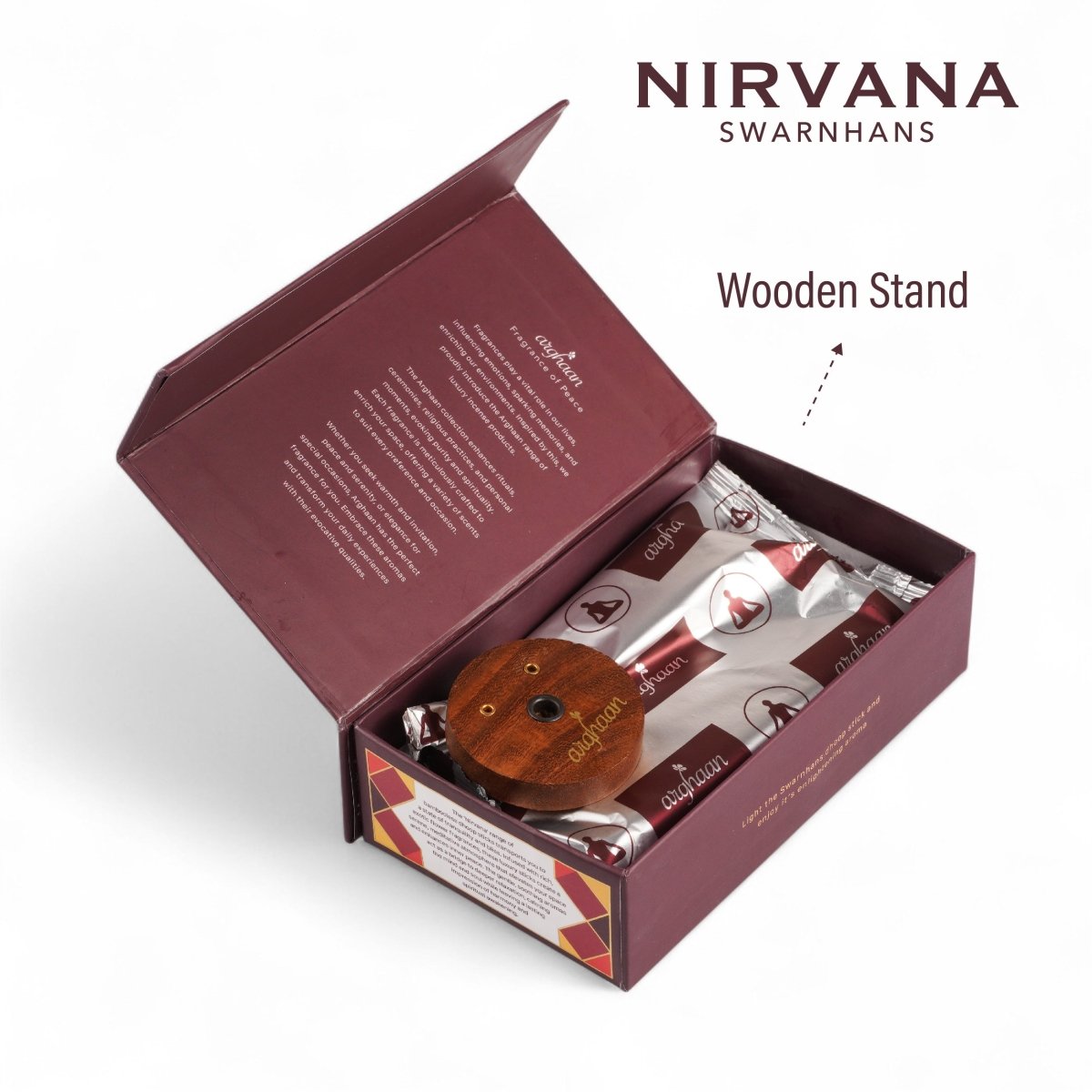 Nirvana, Swarnhans Dhoop Sticks – 100% Charcoal - Free | 30 Premium Dhoop sticks + a free refill pack of 30 Sticks