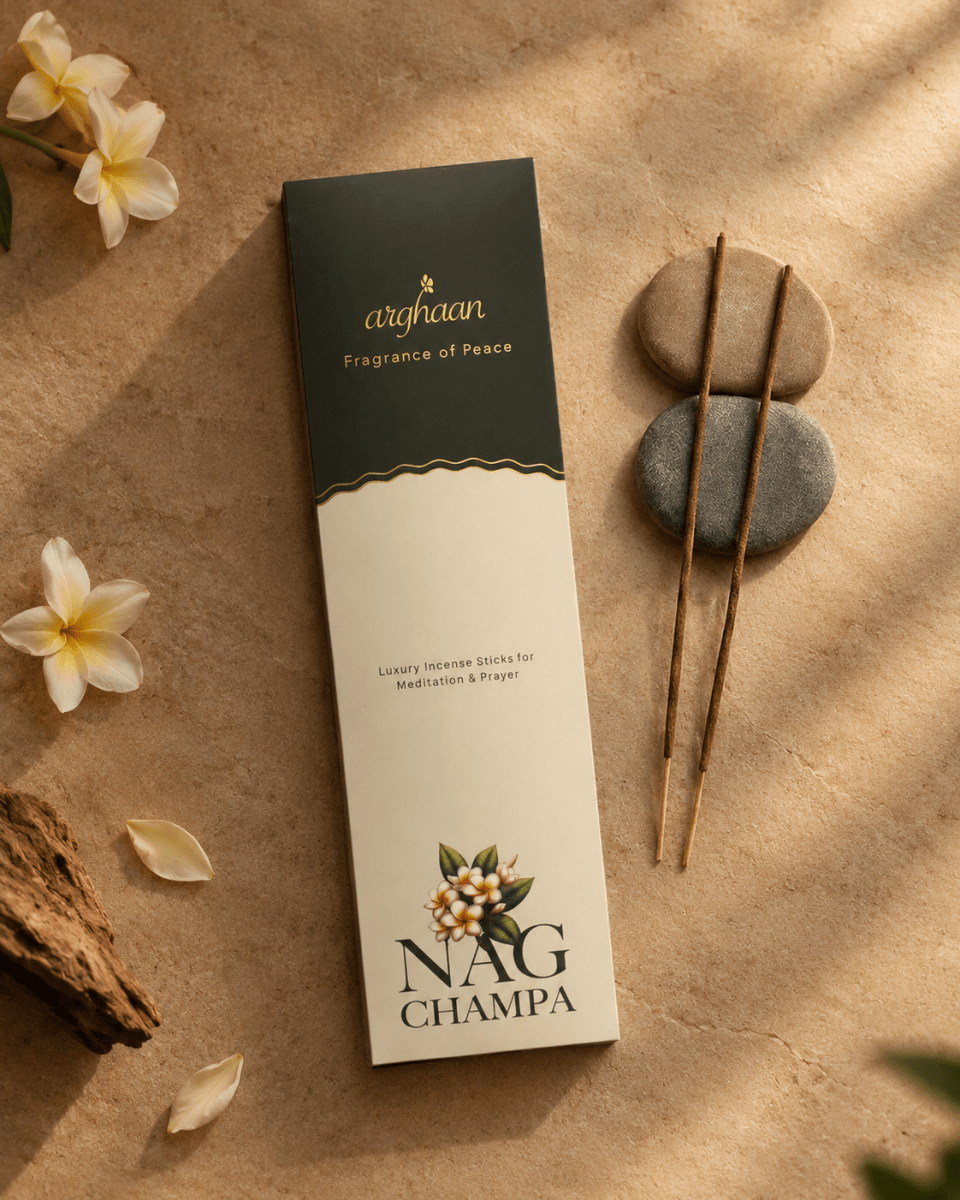 Nag Champa Premium Incense Sticks – 100% Charcoal-Free | 27 Eco-Friendly Sticks for Pooja, Meditation, Prayer & Spiritual Calm | Low Smoke Natural Nagchampa Incense for Home & Sacred Spaces - Incense Sticks