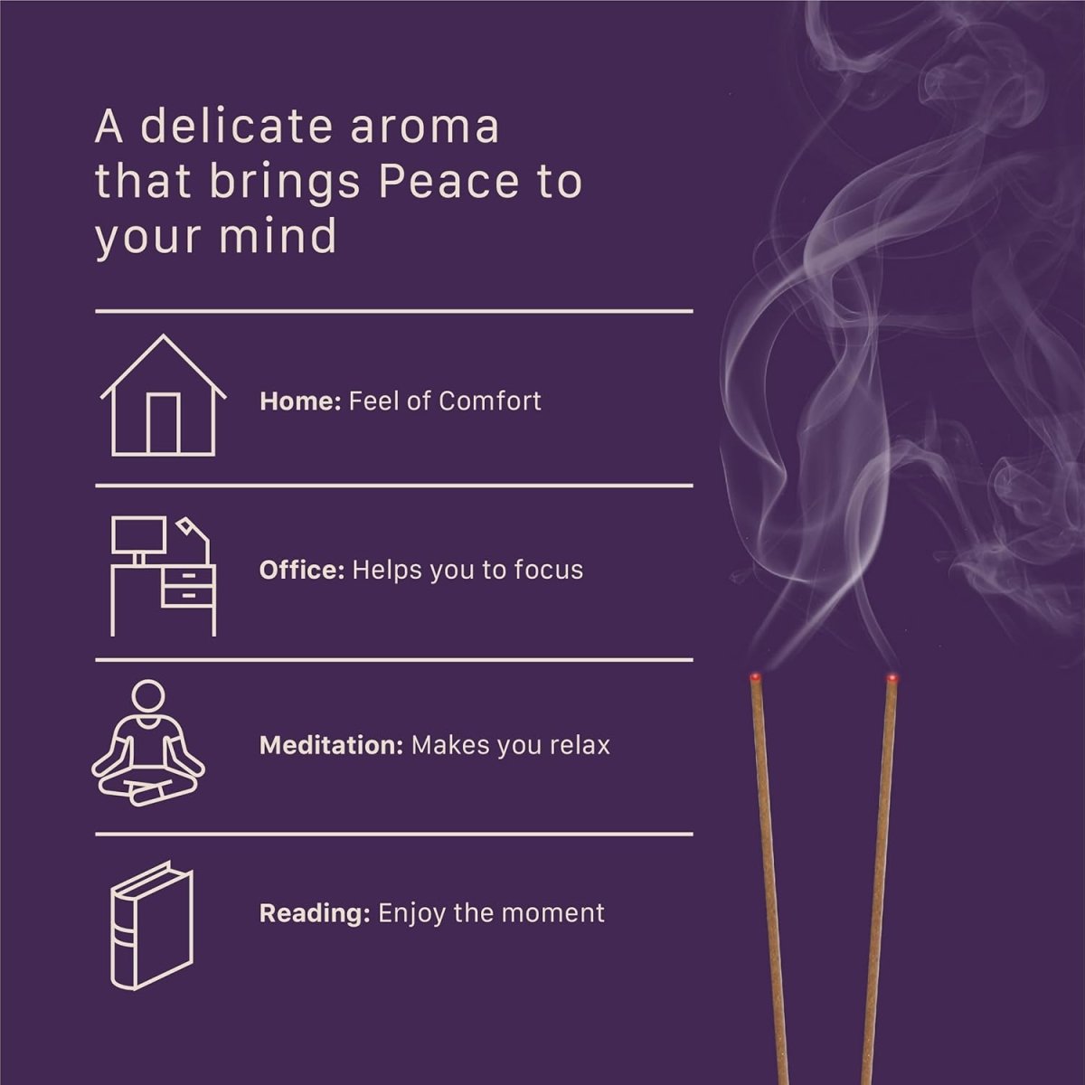 Luxury Charcoal - Free Incense Sticks for Meditation, Prayer & Relaxation | Natural Aromatic Incense for Home & Office Use | Eco - Friendly, Low Smoke Wellness Fragrance, Rose, Lavender, Butterfly Kisses - Incense Sticks