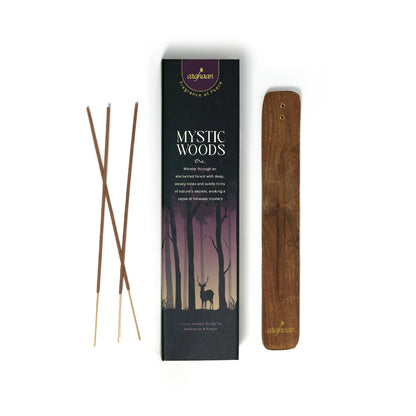 Mystic Woods Luxury Incense Sticks – 100% Charcoal - Free | 51 Eco - Friendly Sticks for Pooja, Meditation, Prayer & Earthy Tranquility | Low Smoke Natural Incense for Home & Spiritual Spaces - 
