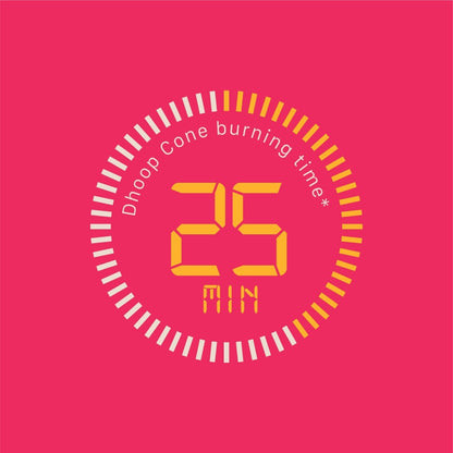 Umang, Nature's Joy Dhoop Cones – 100% Charcoal - Free | Free - Wooden Stand | 40 Premium Dhoop Cones | Best for Pooja, Meditation & Relaxation | For Home, Office & Spiritual Calm - 