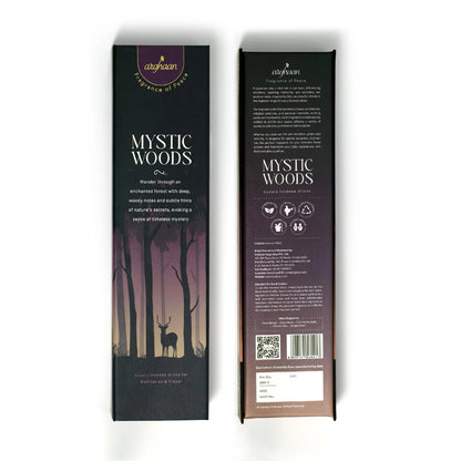 Mystic Woods Luxury Incense Sticks – 100% Charcoal - Free | 51 Eco - Friendly Sticks for Pooja, Meditation, Prayer & Earthy Tranquility | Low Smoke Natural Incense for Home & Spiritual Spaces - 