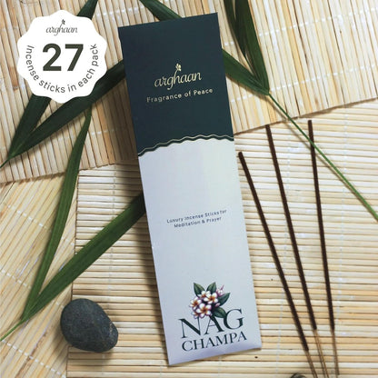 Arghaan Charcoal - Free Luxury Incense Sticks for Meditation, Prayer & Relaxation | Natural Aromatic Incense for Home & Office | Eco - Friendly, Low Smoke Fragrance for Calm & Wellness - Incense Sticks